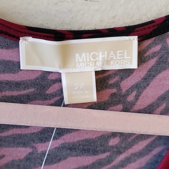 Michael‎ kors floral faux wrap stretch dress plus size 2X NEW!!!! - Picture 6 of 10